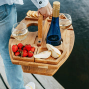 Caddy – Wein - & Aperitiftisch für Outdoor - Picknicktisch - Voldeva