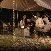 Campingleuchte mit einziehbarer LED - Lichterkette - Campinglampe - Voldeva