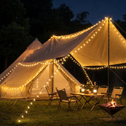 Campingleuchte mit einziehbarer LED - Lichterkette - Campinglampe - Voldeva