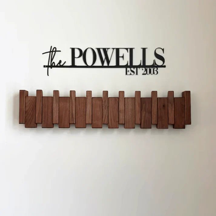 Chordo – Holz - Garderobe im Klavier - Design - Wandhaken - Voldeva