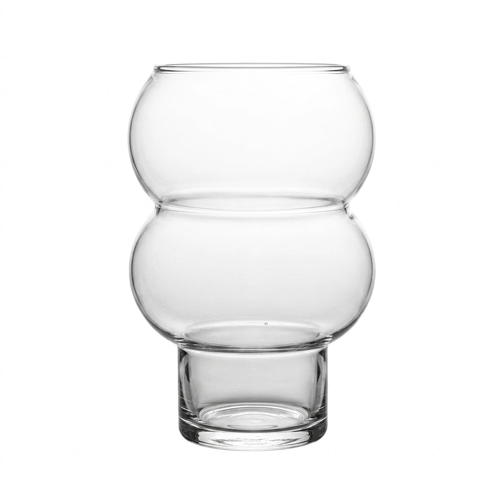 Dekoratives Trinkglas in Blasenform - Getränkebehälter - 540 ml - Voldeva
