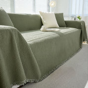 Couchüberwurf Mit Weichem Strukturiertem Design - Wohnzimmer - Grün - Voldeva