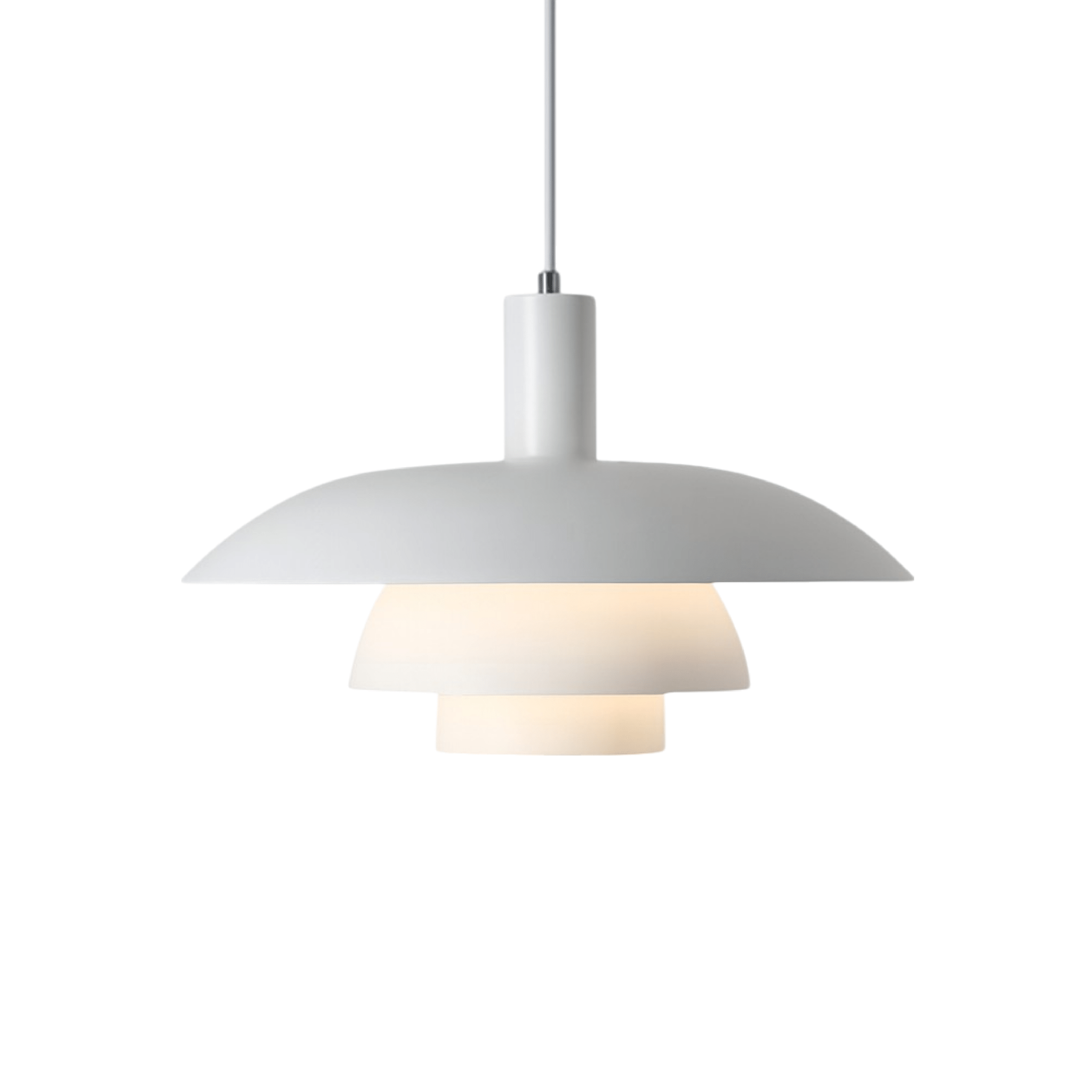 Dänische Stil LED Hängeleuchte Modernes Design - Deckenleuchte - Weiß - Voldeva