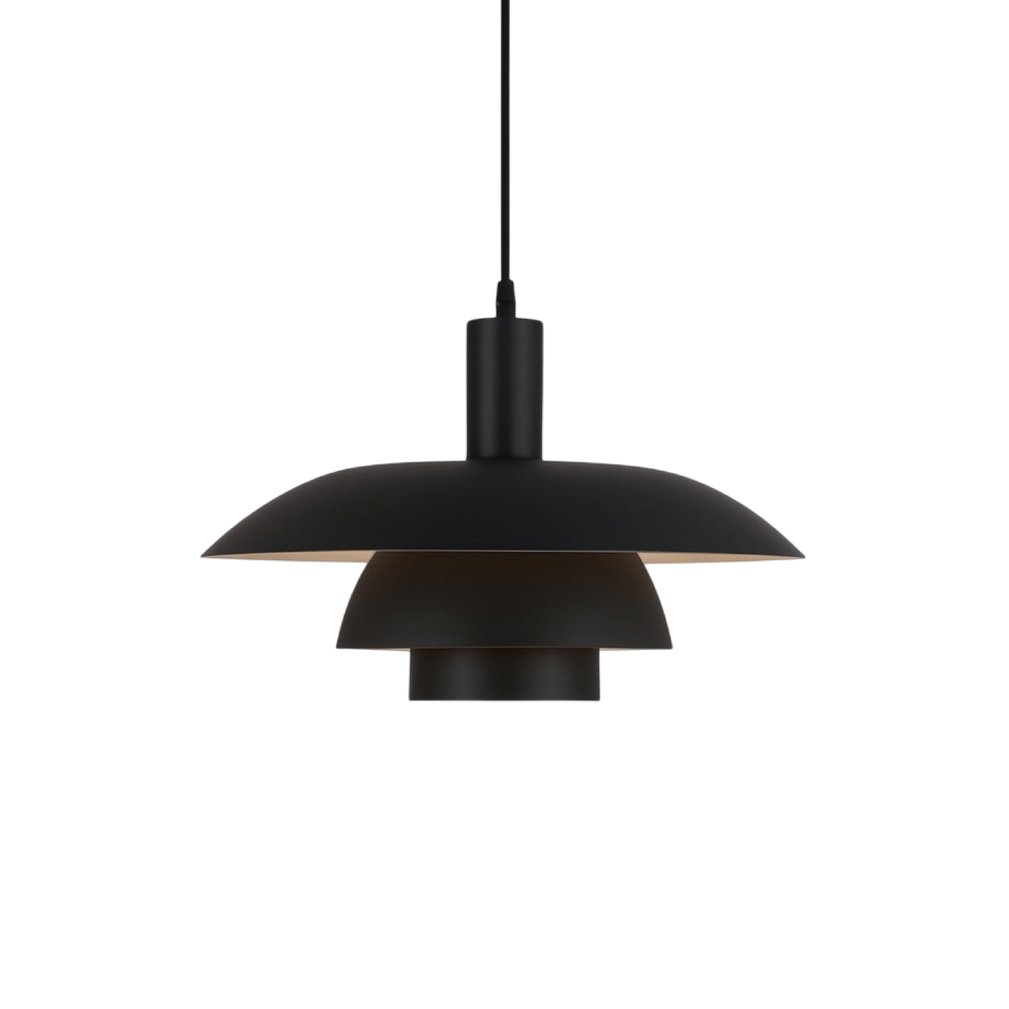 Dänische Stil LED Hängeleuchte Modernes Design - Deckenleuchte - Schwarz - Voldeva