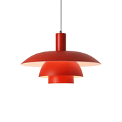 Dänische Stil LED Hängeleuchte Modernes Design - Deckenleuchte - Rot - Voldeva