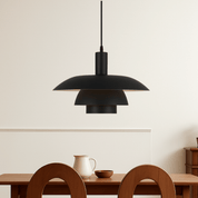 Dänische Stil LED Hängeleuchte Modernes Design - Deckenleuchte - Schwarz - Voldeva