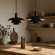 Dänische Stil LED Hängeleuchte Modernes Design - Deckenleuchte - Schwarz - Voldeva