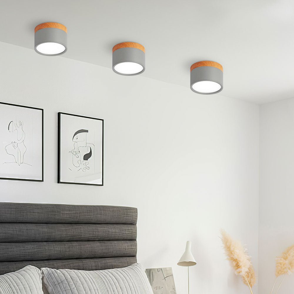 Deckenleuchte im minimalistischen Zylinder - Design - Deckenleuchte - Dunkelblau - Voldeva