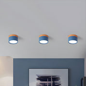 Deckenleuchte im minimalistischen Zylinder - Design - Deckenleuchte - Dunkelblau - Voldeva