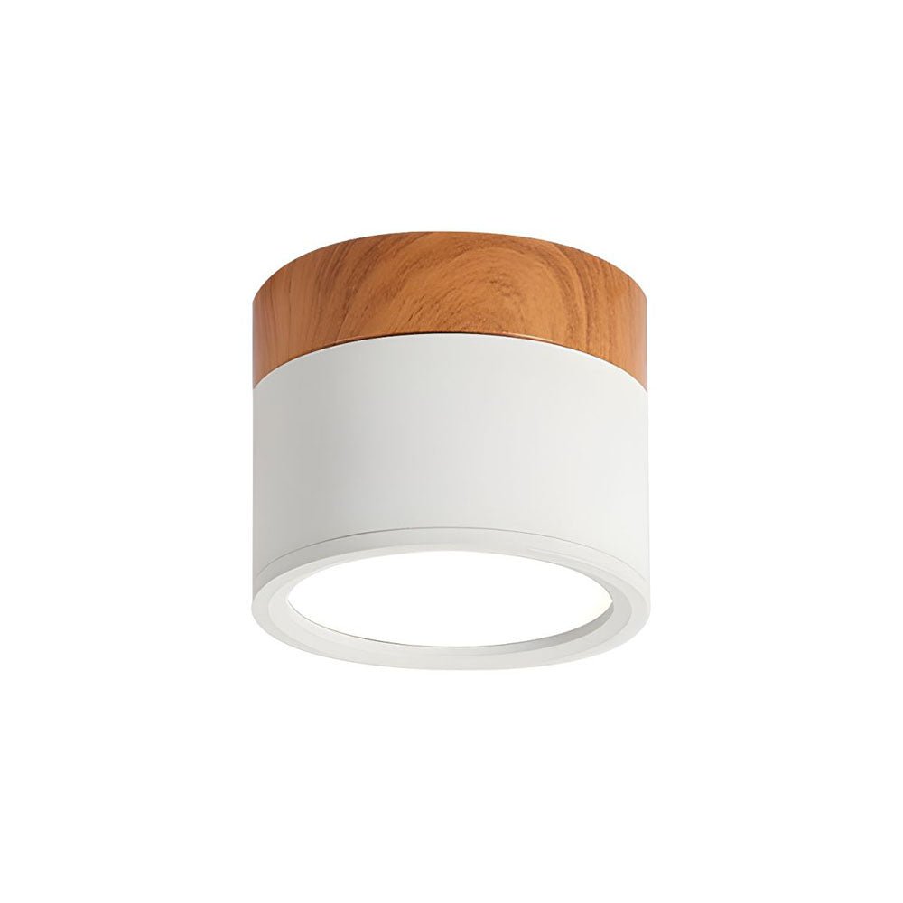 Deckenleuchte im minimalistischen Zylinder - Design - Deckenleuchte - Weiß - Voldeva