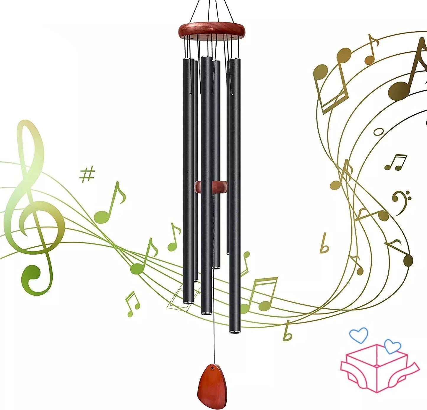 Deep Tone - Windspiele aus Edelstahl für ruhiges Ambiente - Deep Tone Wind Chimes - Voldeva
