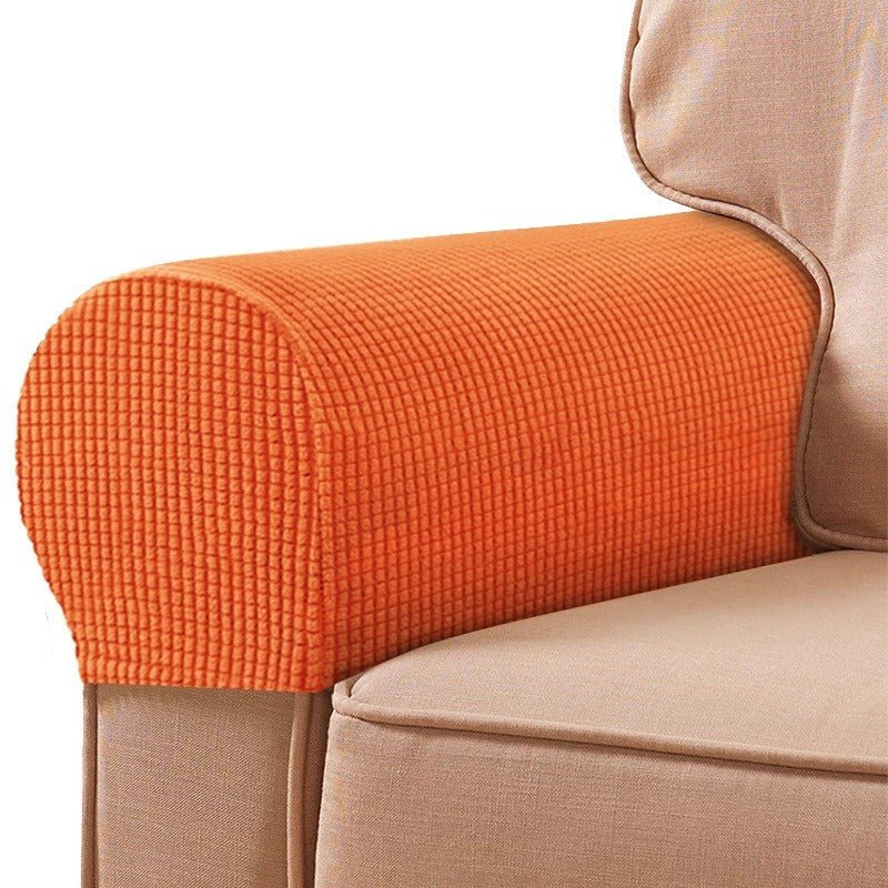 Dehnbare Sofaarmlehnenbezüge - Armlehnenbezug - Orange - Voldeva