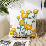 Dekokissen Bezug mit Blumen - Stickerei für das Zuhause - Kissenbezüge - 5 - Voldeva