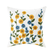 Dekokissen Bezug mit Blumen - Stickerei für das Zuhause - Kissenbezüge - 1 - Voldeva