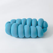 Dekorativ Knotenförmiges Sofakissen - Kissen - Cyanblau - Voldeva