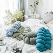 Dekorativ Knotenförmiges Sofakissen - Kissen - Cyanblau - Voldeva