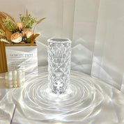 Dekorative Kristall Rose Diamant LED Tischleuchte - Tischlampe - Voldeva
