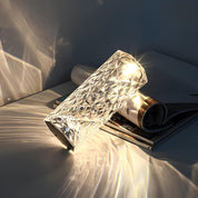 Dekorative Kristall Rose Diamant LED Tischleuchte - Tischlampe - Voldeva