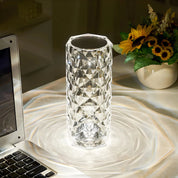 Dekorative Kristall Rose Diamant LED Tischleuchte - Tischlampe - Voldeva