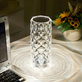 Dekorative Kristall Rose Diamant LED Tischleuchte