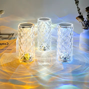 Dekorative Kristall Rose Diamant LED Tischleuchte - Tischlampe - Voldeva