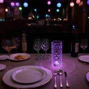 Dekorative Kristall Rose Diamant LED Tischleuchte - Tischlampe - Voldeva