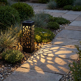 Dekorative Solar Gartenlaterne Mosaik-Hohlmuster