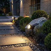 Dekorative Solar Gartenleuchte mit buntem Lichteffekt - Gartenbeleuchtung - Warmes Licht - Voldeva
