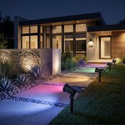 Dekorative Solar Gartenleuchte mit buntem Lichteffekt - Gartenbeleuchtung - Farbiges Licht - Voldeva