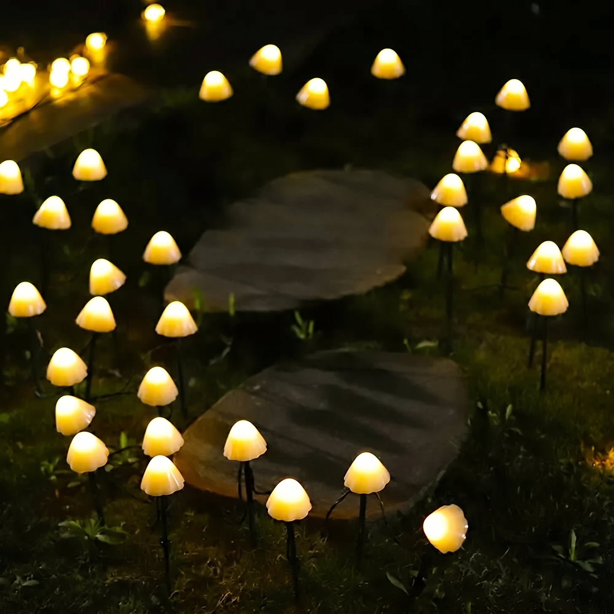 Dekorative Solar LED - Pilz Gartenleuchte - Beleuchtung - Voldeva