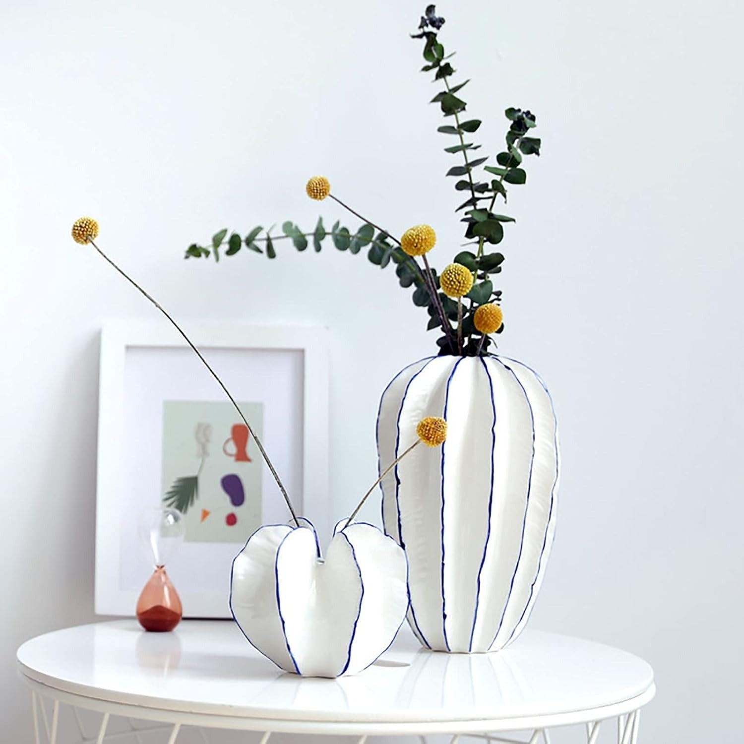 Dekorative Vase mit geriffelter Struktur - Vasen - Groß - Voldeva