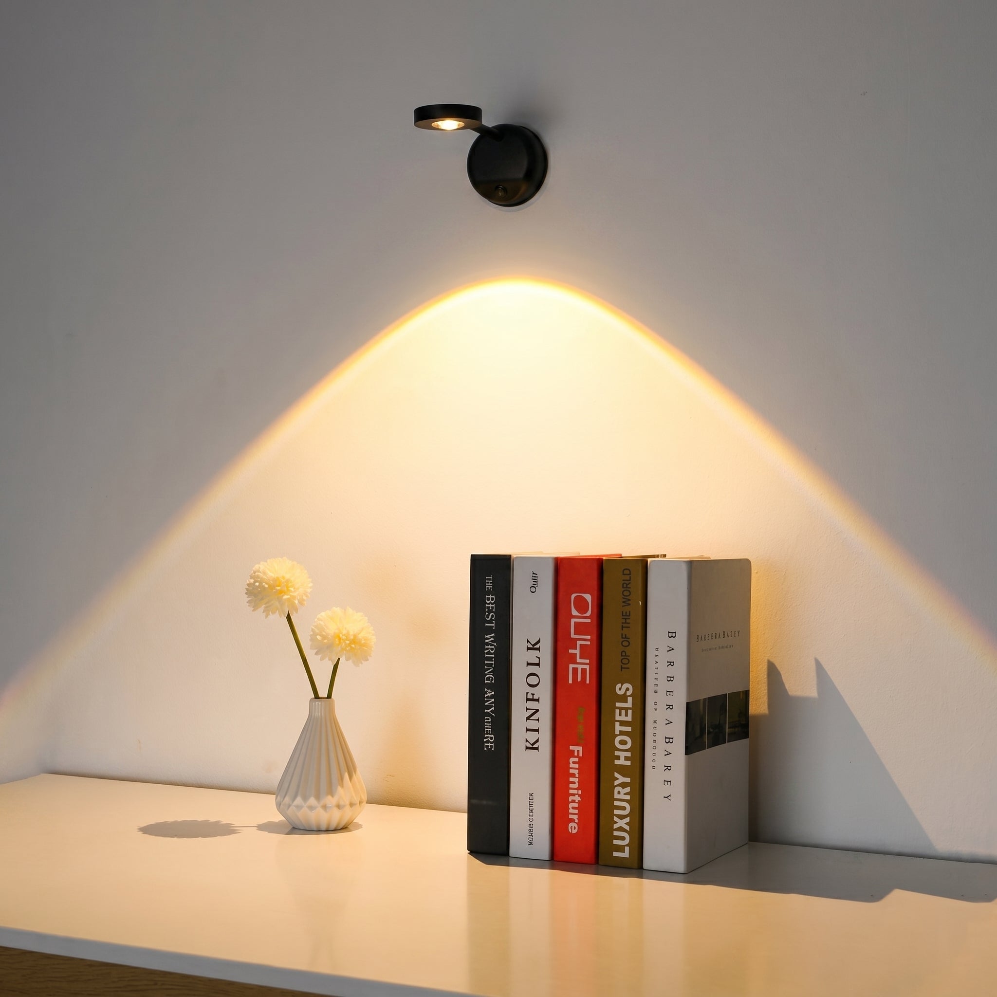 Drehbarer LED - Wandspot für Gemälde und Dekoration - Wandleuchte - Schwarz - Voldeva