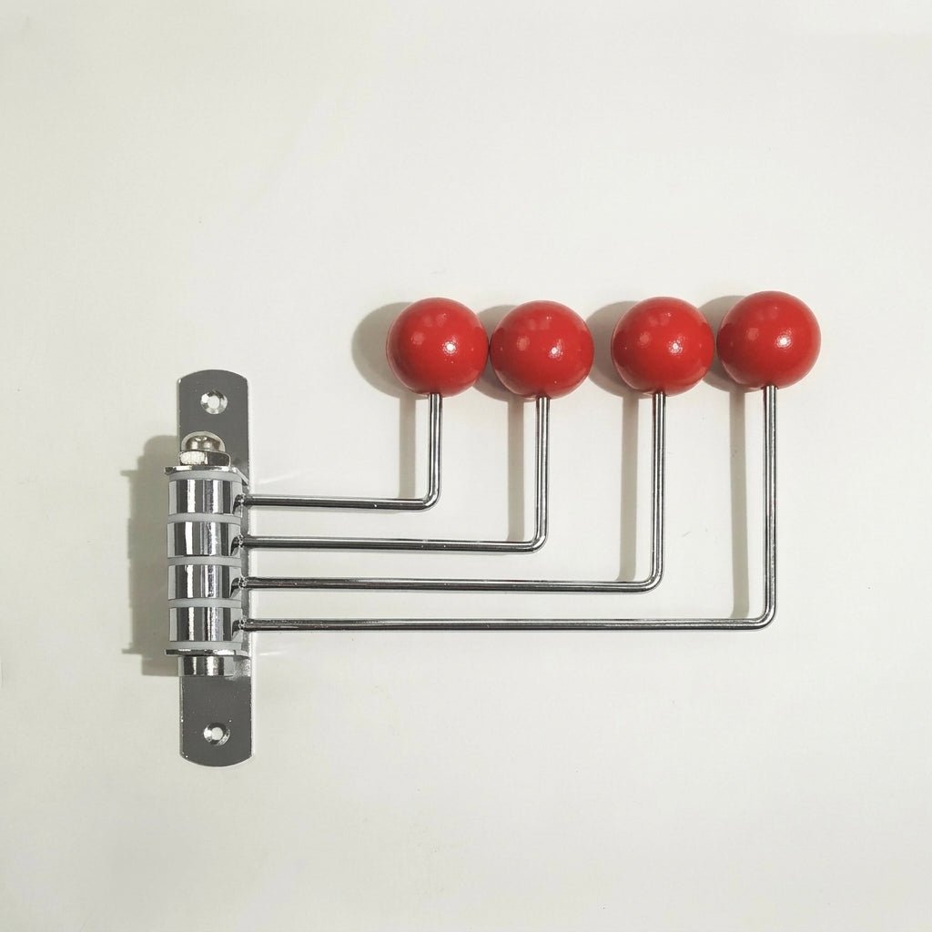 Drehbarer Wandhaken mit Kugelspitzen - Haken - Rot - Voldeva