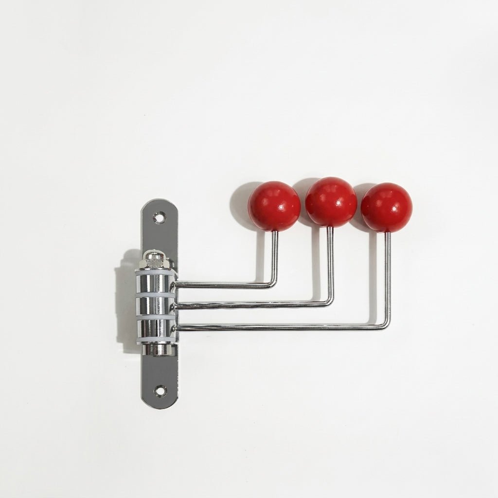 Drehbarer Wandhaken mit Kugelspitzen - Haken - Rot - Voldeva