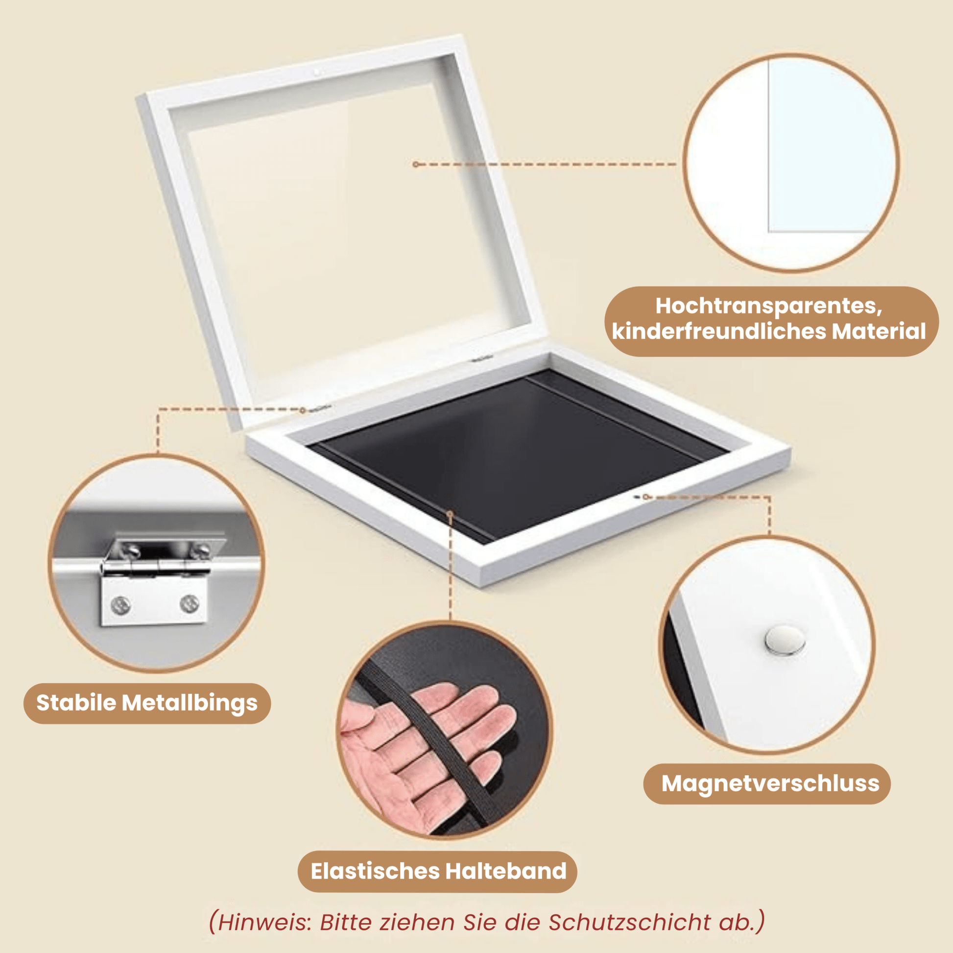 Easy - Change Bilderrahmen - Kinderkunstwerke ausstellen und aufbewahren - Picture Frame - Voldeva