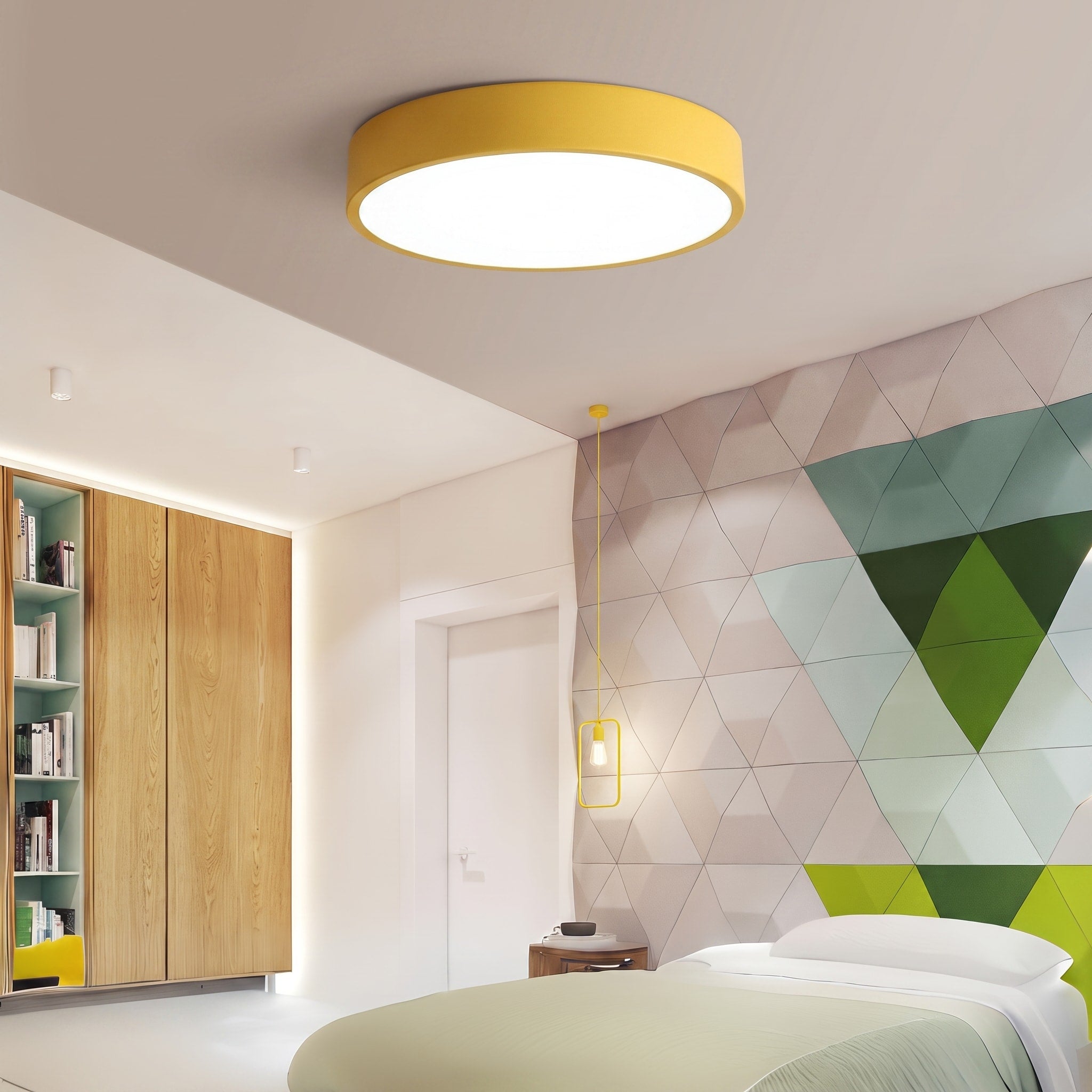 Runde LED Deckenleuchte mit minimalistisches Flachdesign