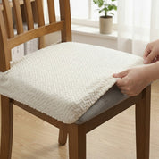 Elastische Stuhlhusse für den Schutz Ihrer Sitzmöbel - Stuhlhusse - Beige - Voldeva