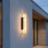 Elegante Alabaster Wandlampe mit Schwarzem Metallrahmen