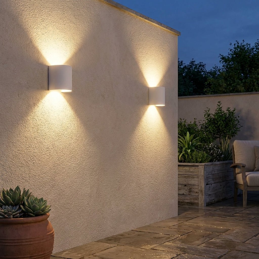 Elina – Moderne LED Wandleuchte für Innen & Außen in Schwarz & Weiß - Wandleuchte - 2W | Weiß  - Voldeva