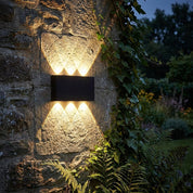 Elina – Moderne LED Wandleuchte für Innen & Außen in Schwarz & Weiß - Wandleuchte - 2W | Schwarz - Voldeva