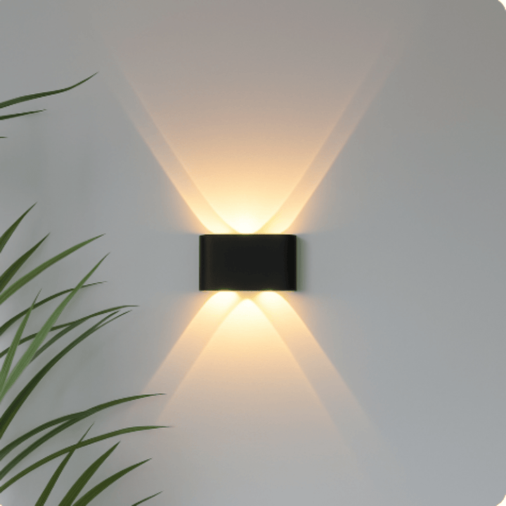 Elina – Moderne LED Wandleuchte für Innen & Außen in Schwarz & Weiß - Wandleuchte - Voldeva