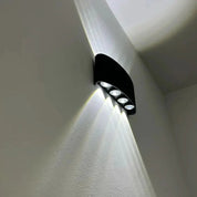 Elina – Moderne LED Wandleuchte für Innen & Außen in Schwarz & Weiß - Wandleuchte - 6W | Schwarz  - Voldeva