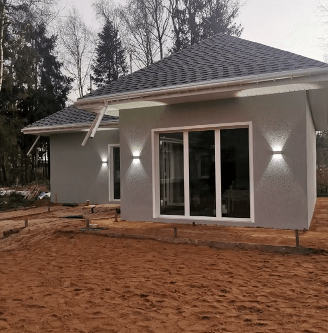 Elina – Moderne LED Wandleuchte für Innen & Außen in Schwarz & Weiß - Wandleuchte - Voldeva