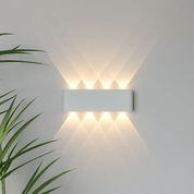 Elina – Moderne LED Wandleuchte für Innen & Außen in Schwarz & Weiß - Wandleuchte - 6W | Weiß - Voldeva