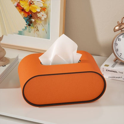 EliteLuxe – Stilvolle Leder - Taschentuchbox mit zeitloser Eleganz - Tissue Holder - Voldeva