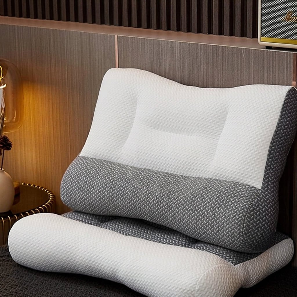 Ergonomisches Nackenstützkissen mit Konturdesign für Seiten- und Rückenschläfer - Neck & Cervical Pillow - Voldeva