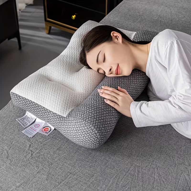 Ergonomisches Nackenstützkissen mit Konturdesign für Seiten- und Rückenschläfer - Neck & Cervical Pillow - Voldeva