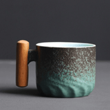 Espressobecher Mit Vintage Design Und Holzgriff