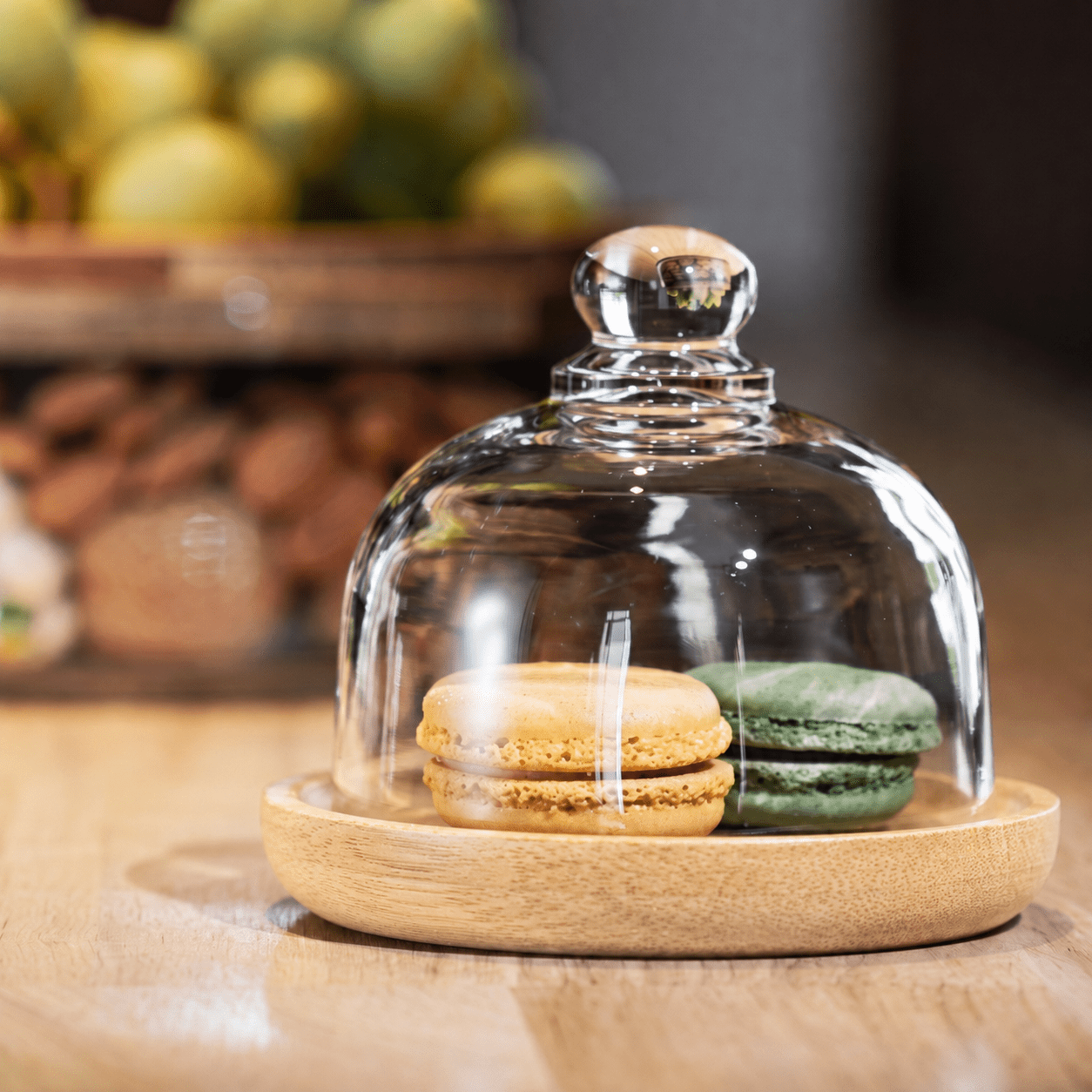Etagere Vorratsbehälter mit Holzdeckel - Food Storage - 8x23.5 cm - Voldeva