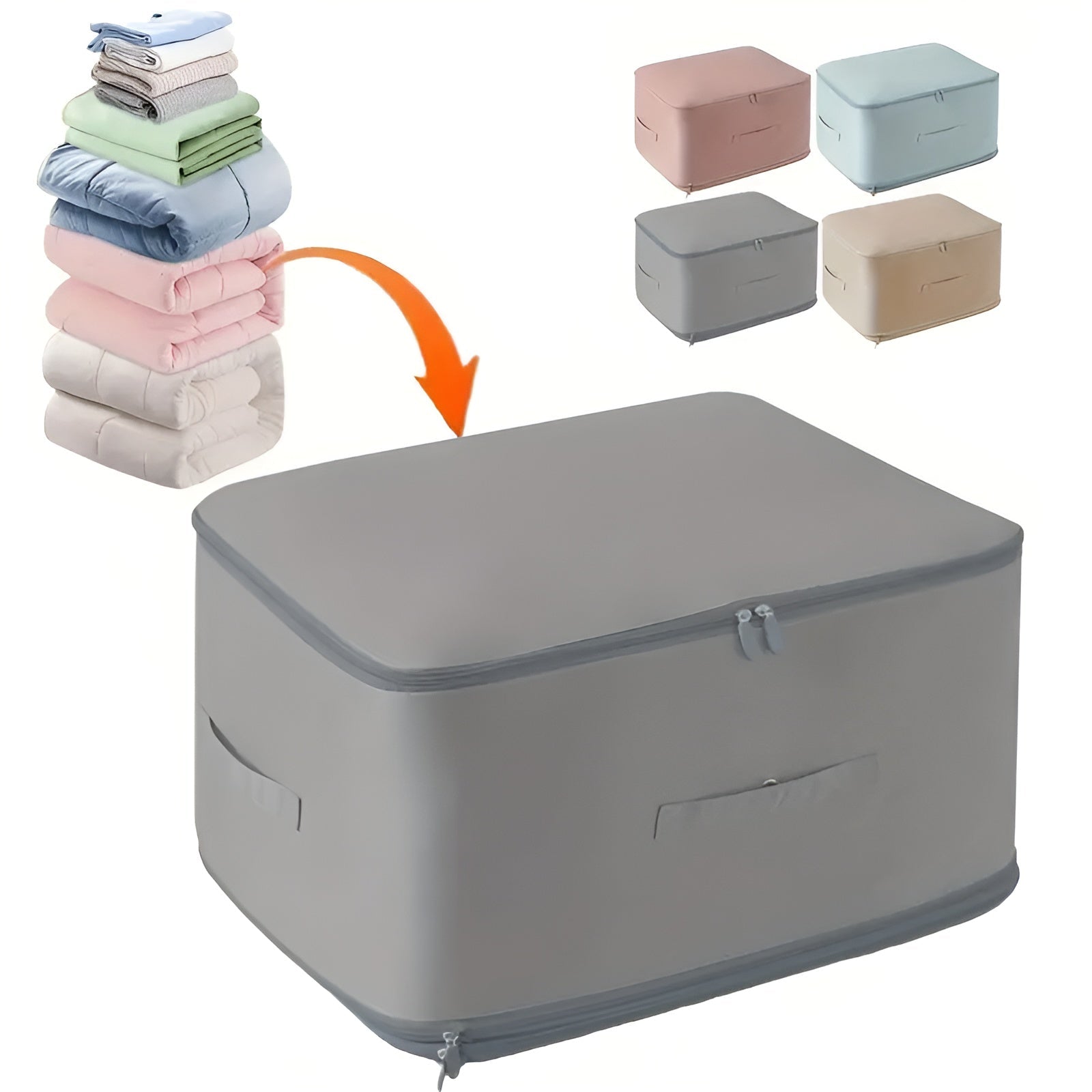 Faltbare Kompressions - Aufbewahrungstasche - Schlafzimmer - Grau - Voldeva